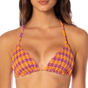 Maaji Gallineto Glow Balmy Sliding Triangle Bikini Top Size Medium NWT
